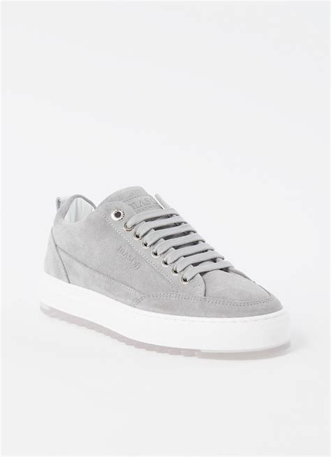 mason garments tia sneaker van suede grijs de bijenkorf