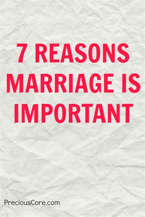 7 reasons marriage is important precious core