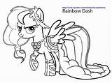 Coloring Dash Pony Rainbow Pages Littlr Popular sketch template