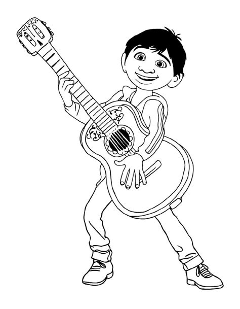 pixar coco coloring pages  coloring