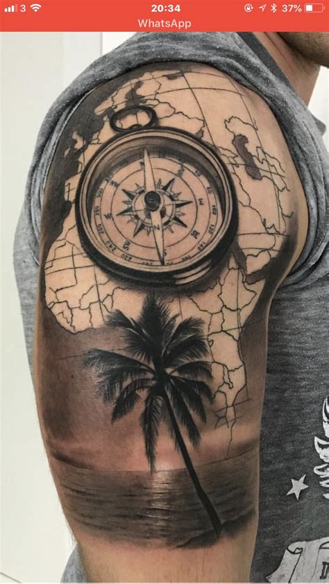 Pin By Mariusz On Amazing Tattoos Compass Tattoo Ship Tattoo