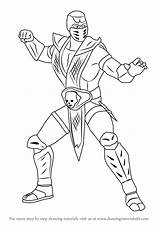 Mortal Kombat Scorpion Drawing Draw Outline Drawings Easy Sub Zero Step Tutorials Games Learn Getdrawings Paintingvalley Tutorial Drawingtutorials101 sketch template