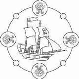 Mandala Piratenschiff Mandalas Ausmalbild Schiffe Piraten Schiff Booten Ausmalbilder Schiffen Boote Pinnwand Auswählen sketch template