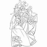 Princess Disney Coloring Pages Little Girl sketch template