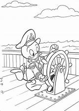 Coloring Huey Louie Dewey Pages Disney Kwik Donald Para Colorear Dibujos Boat sketch template