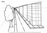 Step Perspective Point Buildings Draw Drawing Tutorials Drawingtutorials101 Perspectives Tutorial sketch template