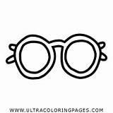 Glasses sketch template