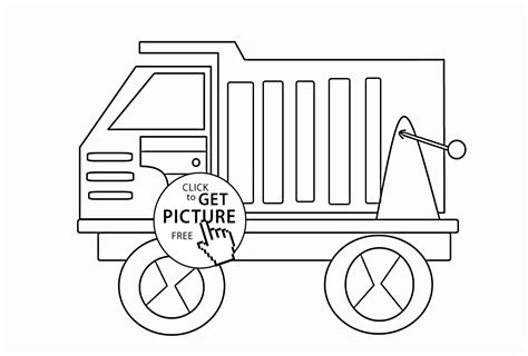 nice toy dump truck coloring page  kids transportation coloring