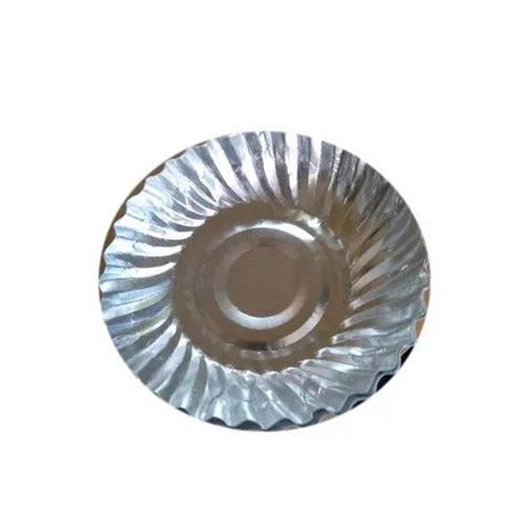 6 Inch Wrinkle Silver Foil Paper Plate Packaging Type Packet At Rs 15