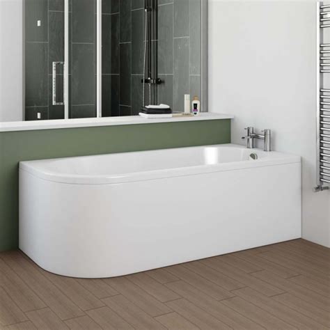 1500 X 750mm Right Hand J Shaped Bath J By Voda Design 1500mm