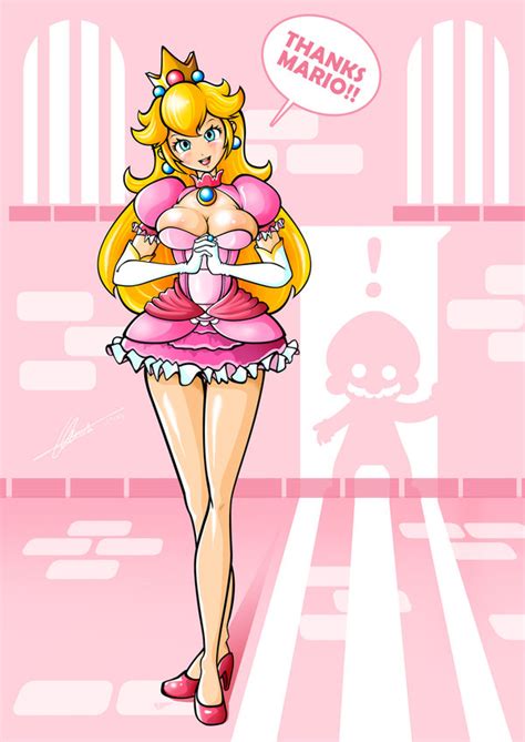 princess peach thanks mario extended available by witchking00 on deviantart
