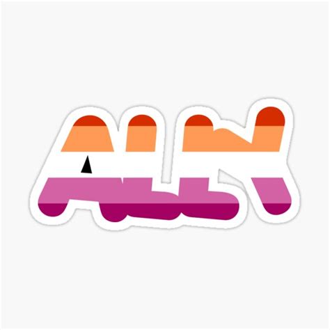 Ally Lesbian Pride Colors 5 Stripe Sticker By Schpidauu Redbubble