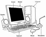 Labeled Computers Worksheets Connected sketch template