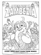Zambezia Adventures Giveaway Colouring sketch template