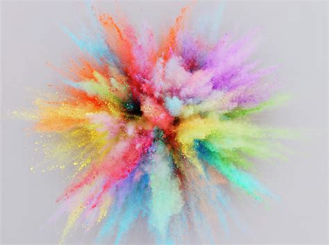 colorful powder explosion photograph  stilllifephotographer fine