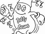 Bean Coloring Jelly Beans Getdrawings Getcolorings sketch template