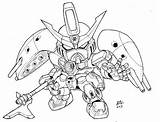 Sd Gundam Lineart Abyss Version sketch template