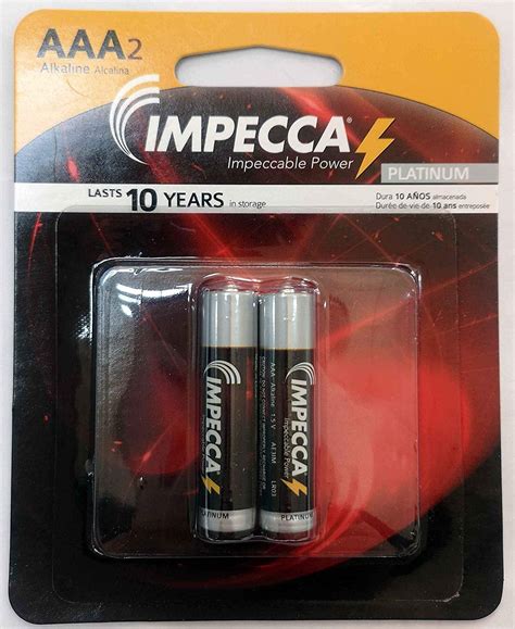Impecca Aaa Batteries 2 Pack High Performance Triple A Alkaline