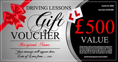 birthday gift ideas  driving lesson gift vouchers  national