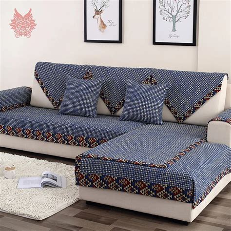 american style geometric jacquard wrapping sofa cover couch furniture covers slipcovers canape