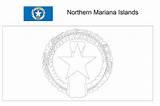 Northern Mariana Islands Flag Coloring sketch template