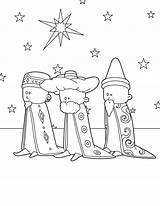 Koningen Drie Mages Rois Epiphany Three Kings Wise Roi Mage Coloriages Colorier Creche Erstellen Kalender sketch template
