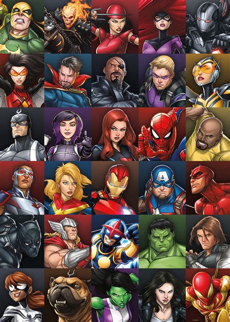 jun marvel heroes  piece puzzle previews world