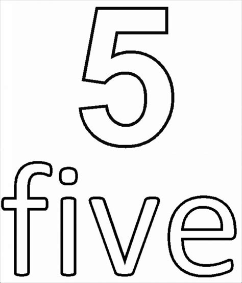 number  coloring page  print coloringbay