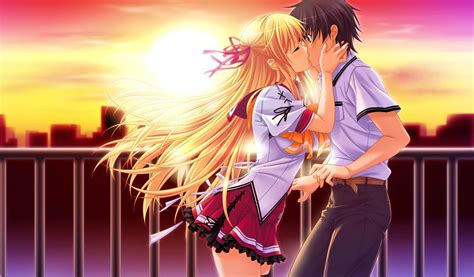Anime Hot Kiss Wallpapers Wallpaper Cave