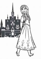 Reine Neiges Château Devant Glace Coloriages Pixar sketch template