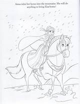 Frozen Coloring Pages Horse Illustrations Official Fanpop Anna Elsa Sheets Colouring Color Choose Board sketch template