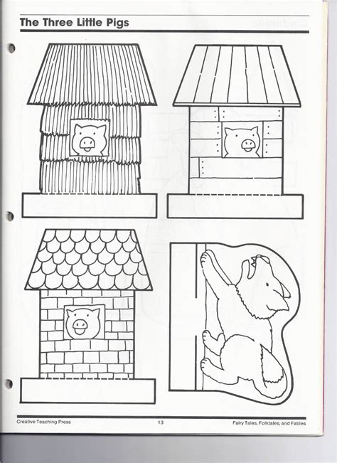 pigs house template printable printable templates