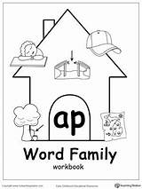 Ap Word Family Workbook Worksheets Kindergarten Ip Coloring Reading Phonics Words Printable Worksheet Families Activities Ending Drawing Sound Kids Skills sketch template