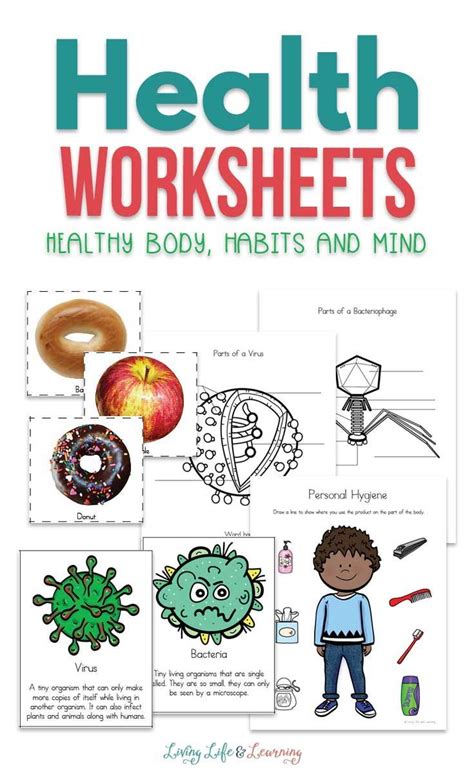 health worksheets  kids healthy habits  kids worksheets