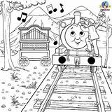 Thomas Coloring Pages Train Friends Percy Games Tank Engine Kids Christmas Color Toys Online Musical Instrument Colouring Calliope Cute sketch template