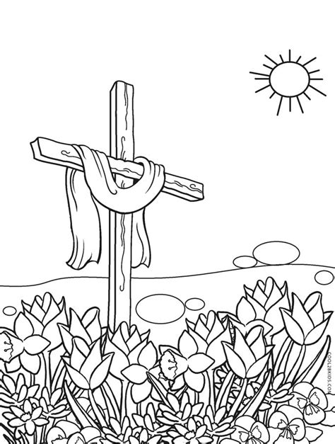 printable cross coloring pages  kids