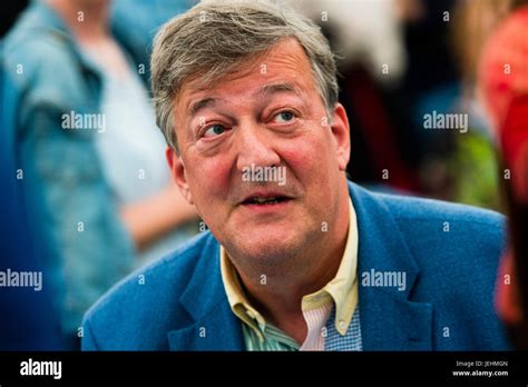 Stephen Fry Actor Broadcaster And Writer Appearing At The 2017 Hay