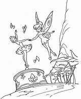 Coloring Tinkerbell Pages Disney Printable Kids Dancing Bell Fairy Tinker Book Sheets Online Adult Drawing Colouring Yay Pan Peter Dancers sketch template