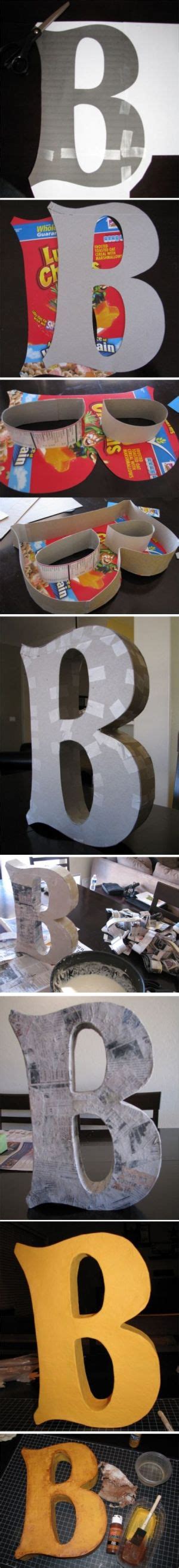 diy paper mache letter random tuesdays by sabrina wachter2 with images diy letters diy
