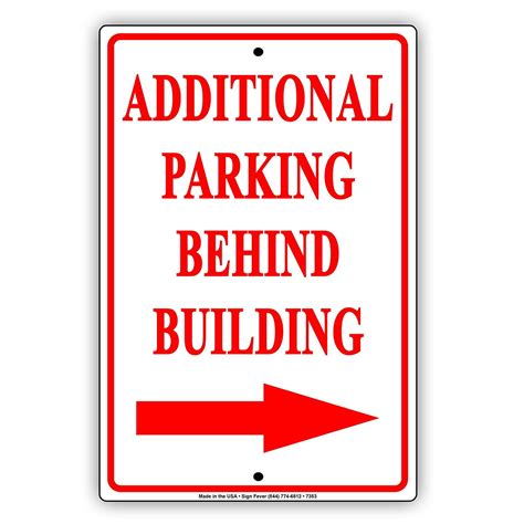 additional parking  building proceed alert warning notice