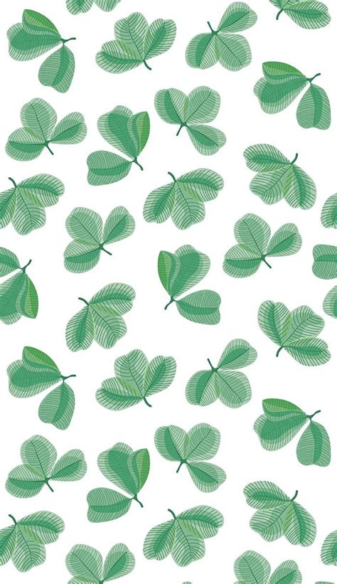 clover leaves seamless vector ornament stock vector royalty