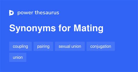 mating synonyms 592 words and phrases for mating