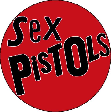 funny buttons and stuff 1977 sex pistols red background logo retro