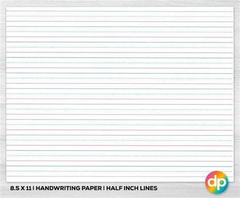 lined handwriting paper printable  printable worksheet