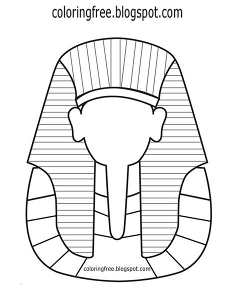printable egyptian headdress template