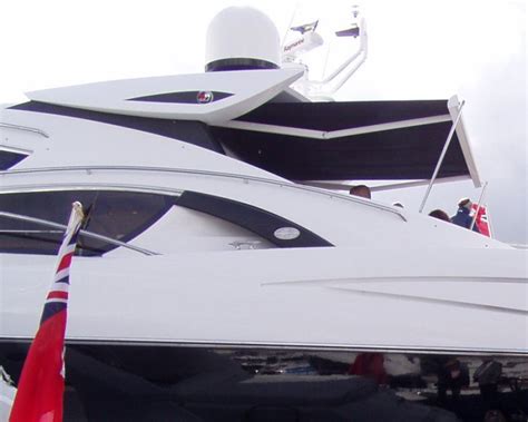 bespoke awning  sunseeker international motor yachts