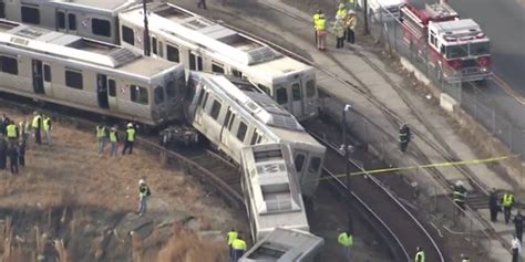 out of service trains collide head on near philadelphia fox news