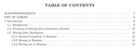 table  contents  research  table  contents