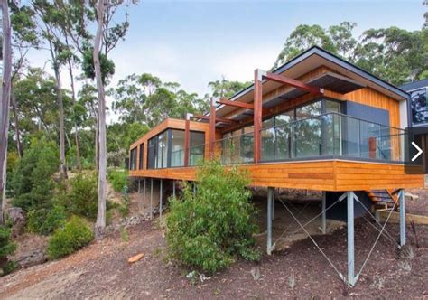 stunning home built  sloping site
