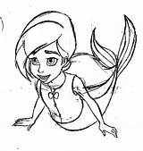 Melody Coloring Pages Ariel Disney Characters Getcolorings Sketches Walt Printable sketch template